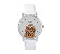 Toff London Brown Cockapoo Head Watch Ladies 38mm Case 3atm Water Resistant Custom Designed Quartz Movement Luxury Fashionable
