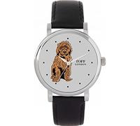 Toff London Brown Cockapoo Watch Ladies 38mm Case 3atm Water Resistant Custom Designed Quartz Movement Luxury Fashionable