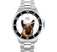 Toff London Brown German Shepherd Head Mens Wrist Watch 42mm Case Custom Design