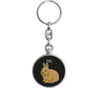 Toff London Brown Netherland Dwarf Rabbit Keyring