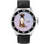 Toff London Brown White Boxer Dog Mens Wrist Watch 42mm Case Custom Design