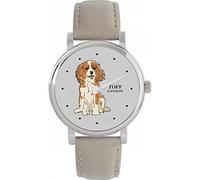 Toff London Cavlier King Charles Dog Watch Ladies 38mm Case 3atm Water Resistant Custom Designed Quartz Movement Luxury Fashionable