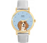 Toff London Cavlier King Charles Head Dog Watch Ladies 38mm Case 3atm Water Resistant Custom Designed Quartz Movement Luxury Fashionable
