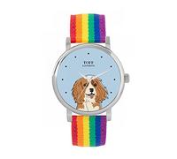 Toff London Cavlier King Charles Head Dog Watch Ladies 38mm Case 3atm Water Resistant Custom Designed Quartz Movement Luxury Fashionable