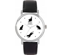 Toff London Curious Cats Watch Ladies 38mm Case 3atm Water Resistant Custom Designed Quartz Movement Luxury Fashionable