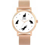 Toff London Curious Cats Watch Ladies 38mm Case 3atm Water Resistant Custom Designed Quartz Movement Luxury Fashionable