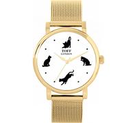 Toff London Curious Cats Watch Ladies 38mm Case 3atm Water Resistant Custom Designed Quartz Movement Luxury Fashionable