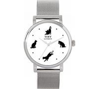 Toff London Curious Cats Watch Ladies 38mm Case 3atm Water Resistant Custom Designed Quartz Movement Luxury Fashionable