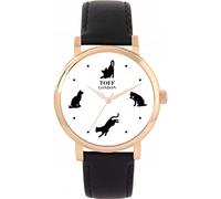 Toff London Curious Cats Watch Ladies 38mm Case 3atm Water Resistant Custom Designed Quartz Movement Luxury Fashionable