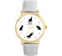 Toff London Curious Cats Watch Ladies 38mm Case 3atm Water Resistant Custom Designed Quartz Movement Luxury Fashionable