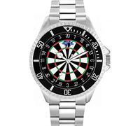 Toff London Darts Watch Mens Custom Design 180 Score Flights Rotating Bezel 3ATM Water Resistant Unisex 42mm Case 3atm Water Resistant Custom Designed Quartz Movement Luxury Fashionable