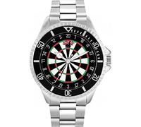 Toff London Darts Watch Mens Custom Design 180 Score Flights Rotating Bezel 3ATM Water Resistant Unisex 42mm Case 3atm Water Resistant Custom Designed Quartz Movement Luxury Fashionable