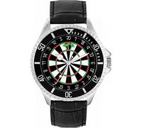 Toff London Darts Watch Mens Custom Design 180 Score Flights Rotating Bezel 3ATM Water Resistant Unisex 42mm Case 3atm Water Resistant Custom Designed Quartz Movement Luxury Fashionable