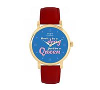 Toff London Dont be a Drag be a Queen Watch 38mm Case 3atm Water Resistant Custom Designed Quartz Movement Luxury Fashionable