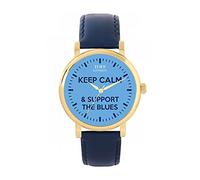 Toff London Football Fans Keep Calm and Support The Blues Ladies Watch 38mm Case 3atm Water Resistant Custom Designed Quartz Movement Luxury Fashionable