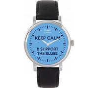 Toff London Football Fans Keep Calm and Support The Blues Ladies Watch 38mm Case 3atm Water Resistant Custom Designed Quartz Movement Luxury Fashionable