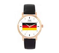Toff London German Flag Watch Ladies 38mm Case 3atm Water Resistant Custom Designed Quartz Movement Luxury Fashionable
