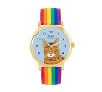 Toff London Ginger Bengal Cat Head Watch Ladies 38mm Case 3atm Water Resistant Custom Designed Quartz Movement Luxury Fashionable