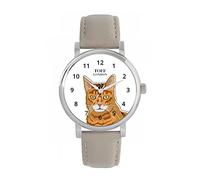 Toff London Ginger Bengal Cat Head Watch Ladies 38mm Case 3atm Water Resistant Custom Designed Quartz Movement Luxury Fashionable