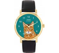 Toff London Ginger Bengal Cat Head Watch Ladies 38mm Case 3atm Water Resistant Custom Designed Quartz Movement Luxury Fashionable