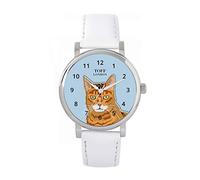 Toff London Ginger Bengal Cat Head Watch Ladies 38mm Case 3atm Water Resistant Custom Designed Quartz Movement Luxury Fashionable