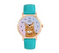 Toff London Ginger Bengal Cat Head Watch Ladies 38mm Case 3atm Water Resistant Custom Designed Quartz Movement Luxury Fashionable