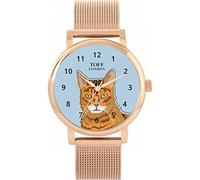 Toff London Ginger Bengal Cat Head Watch Ladies 38mm Case 3atm Water Resistant Custom Designed Quartz Movement Luxury Fashionable