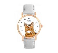 Toff London Ginger Bengal Cat Head Watch Ladies 38mm Case 3atm Water Resistant Custom Designed Quartz Movement Luxury Fashionable