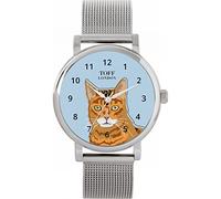 Toff London Ginger Bengal Cat Head Watch Ladies 38mm Case 3atm Water Resistant Custom Designed Quartz Movement Luxury Fashionable