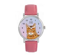 Toff London Ginger Bengal Cat Head Watch Ladies 38mm Case 3atm Water Resistant Custom Designed Quartz Movement Luxury Fashionable