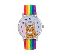 Toff London Ginger Bengal Cat Head Watch Ladies 38mm Case 3atm Water Resistant Custom Designed Quartz Movement Luxury Fashionable