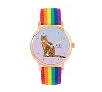 Toff London Ginger Bengal Cat Watch Ladies 38mm Case 3atm Water Resistant Custom Designed Quartz Movement Luxury Fashionable