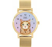 Toff London Ginger Tabby Cat Watch Ladies 38mm Case 3atm Water Resistant Custom Designed Quartz Movement Luxury Fashionable