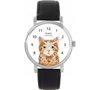 Toff London Ginger Tabby Cat Watch Ladies 38mm Case 3atm Water Resistant Custom Designed Quartz Movement Luxury Fashionable