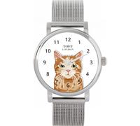 Toff London Ginger Tabby Cat Watch Ladies 38mm Case 3atm Water Resistant Custom Designed Quartz Movement Luxury Fashionable