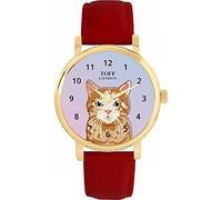 Toff London Ginger Tabby Cat Watch Ladies 38mm Case 3atm Water Resistant Custom Designed Quartz Movement Luxury Fashionable