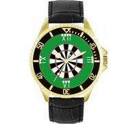 Toff London Green Roman Numerals Dartboard Mens Wrist Watch 42mm Case Custom Design