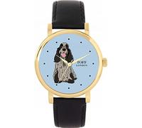 Toff London Grey Cocker Spaniel Dog Watch Ladies 38mm Case 3atm Water Resistant Custom Designed Quartz Movement Luxury Fashionable