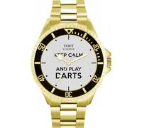 Toff London Grey Keep Calm and Play Darts Batons Mens Wrist Watch 42mm Case