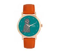 Toff London Grey Labradoodle Dog Watch Ladies 38mm Case 3atm Water Resistant Custom Designed Quartz Movement Luxury Fashionable