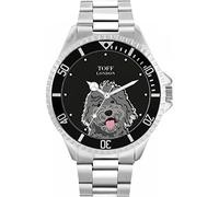 Toff London Grey Labradoodle Head Dog Mens Wrist Watch 42mm Case Custom Design