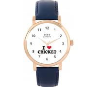 Toff London I Love Cricket Watch Ladies 38mm Case 3atm Water Resistant Custom Designed Quartz Movement Luxury Fashionable