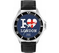 Toff London I Love London Navy Mens Wrist Watch 42mm Case Custom Design