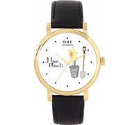 Toff London I Love Planting Flowers Watch Ladies 38mm Case 3atm Water Resistant Custom Designed Quartz Movement Luxury Fashionable