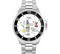 Toff London I Love Plants Hyacinth Mens Wrist Watch 42mm Case Custom Design