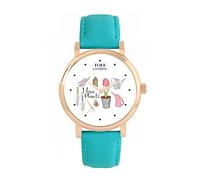 Toff London I Love Plants Tulip Watch Ladies 38mm Case 3atm Water Resistant Custom Designed Quartz Movement Luxury Fashionable