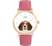 Toff London Ladies Beagle Dog Head Watch