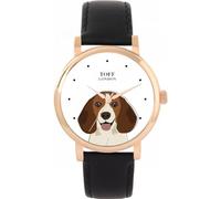 Toff London Ladies Beagle Dog Head Watch