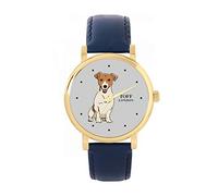Toff London Ladies Beige Jack Russell Terrier Dog Watch