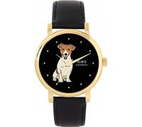 Toff London Ladies Beige Jack Russell Terrier Dog Watch